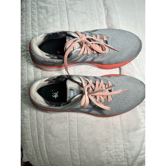 ASICS women’s GT-2000 10 Running Shoes, Trainers, Gray/Pink, Athletic Trainers - Picture 8 of 9